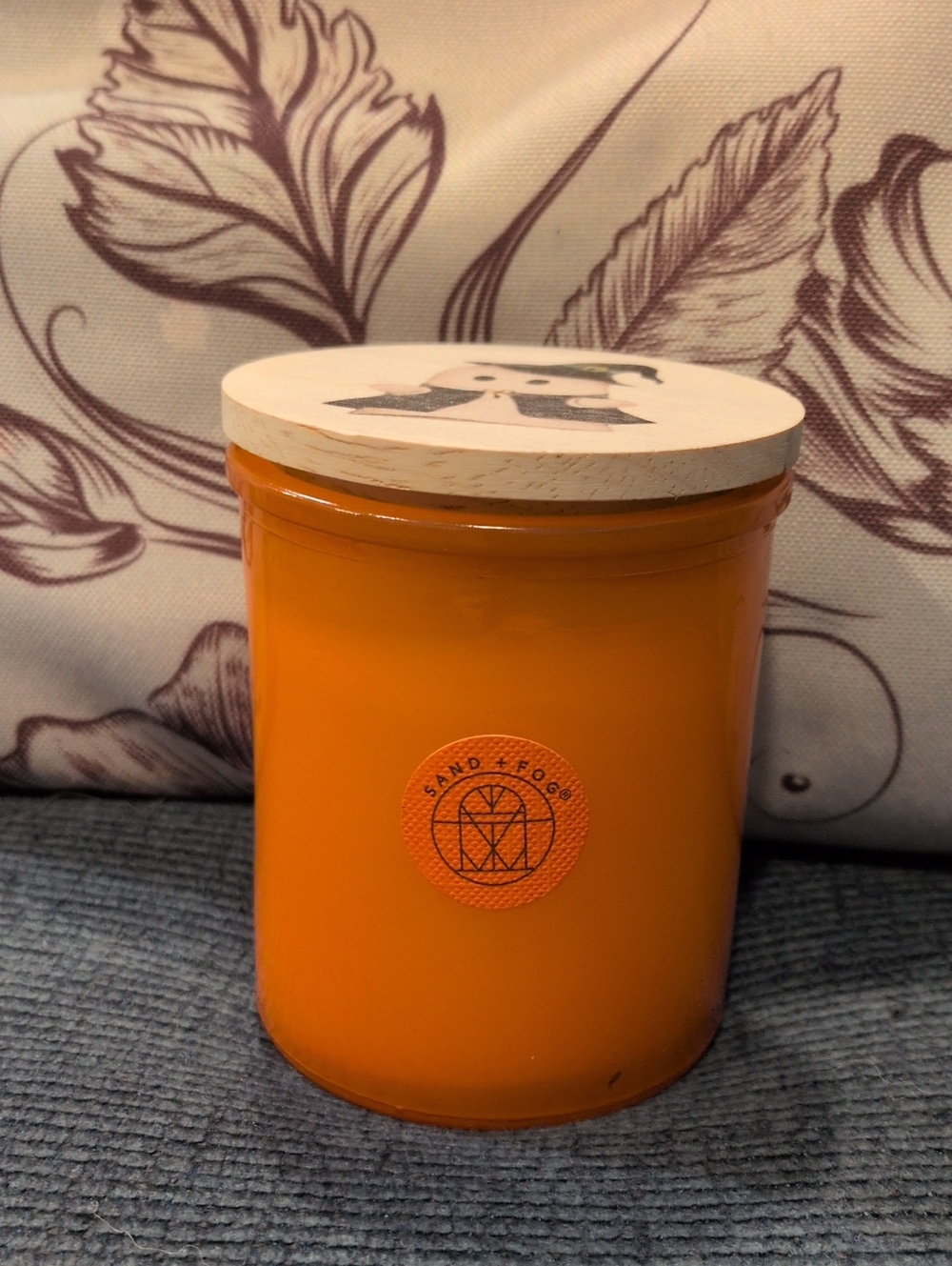 SAND + FOG Orange Glass Jar Candle - Spooky